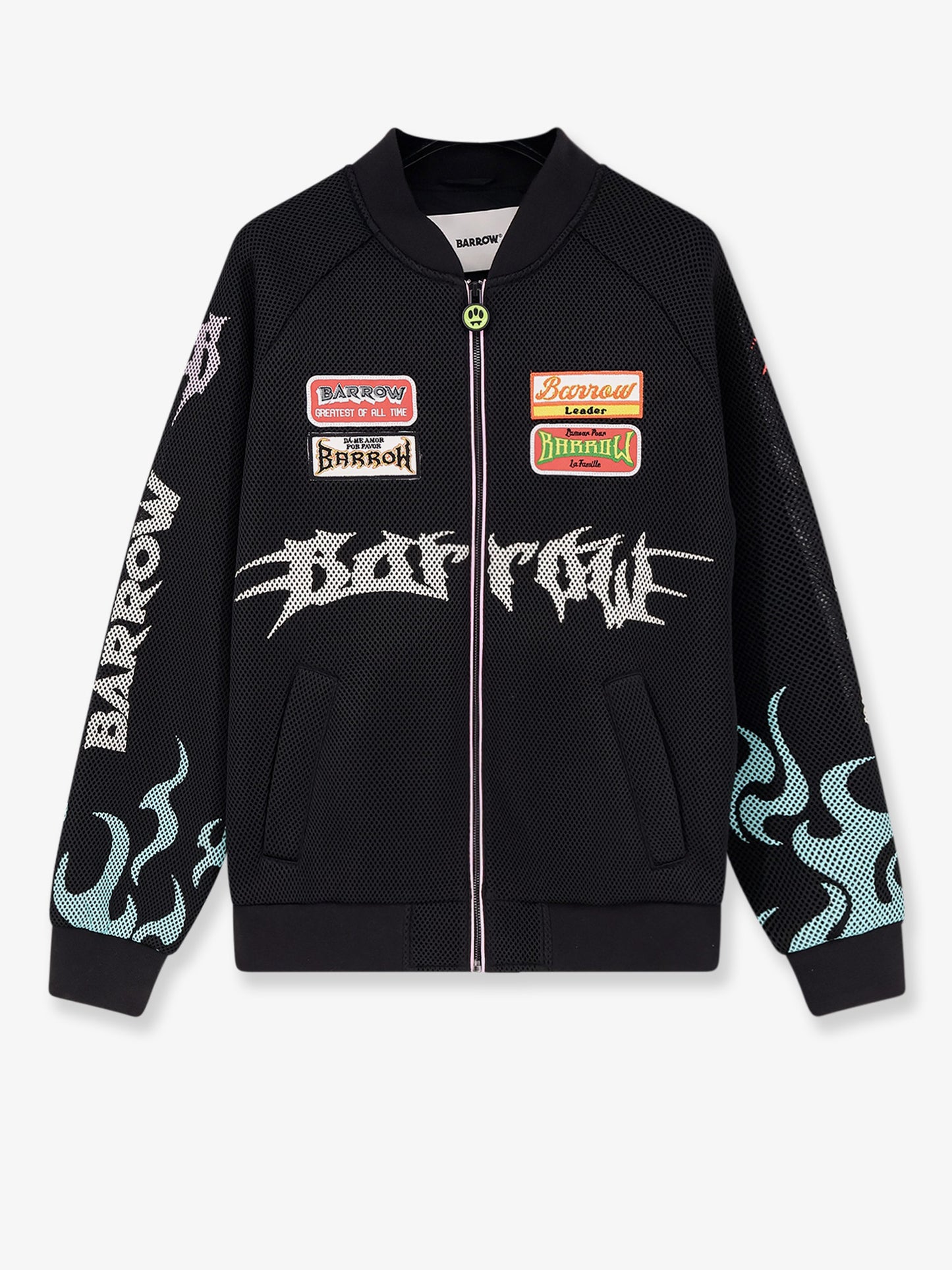 Nylon and mesh bomber