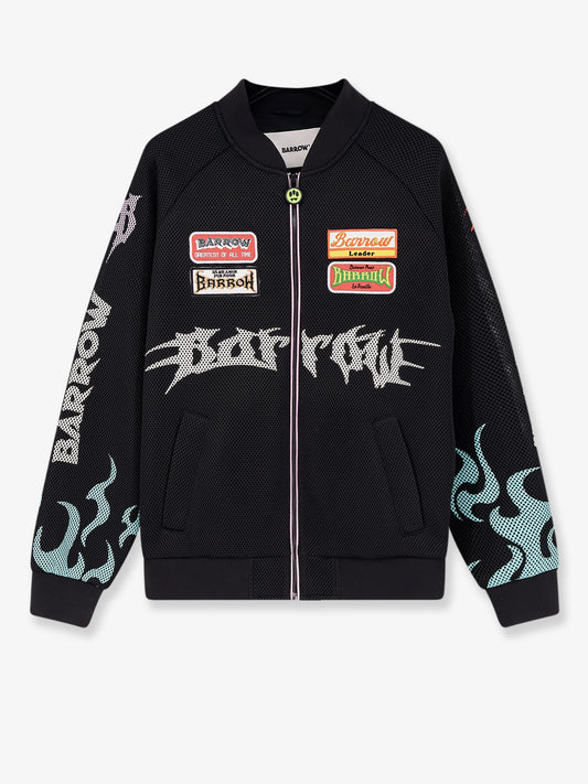 Nylon and mesh bomber