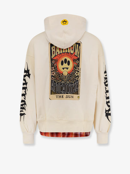 Cotton sweatshirt with logo print on the front thumbnail