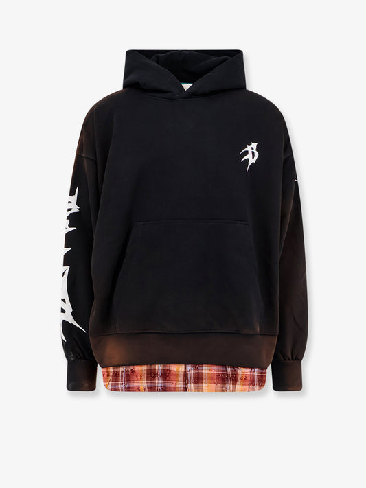 Cotton sweatshirt with logo on the front