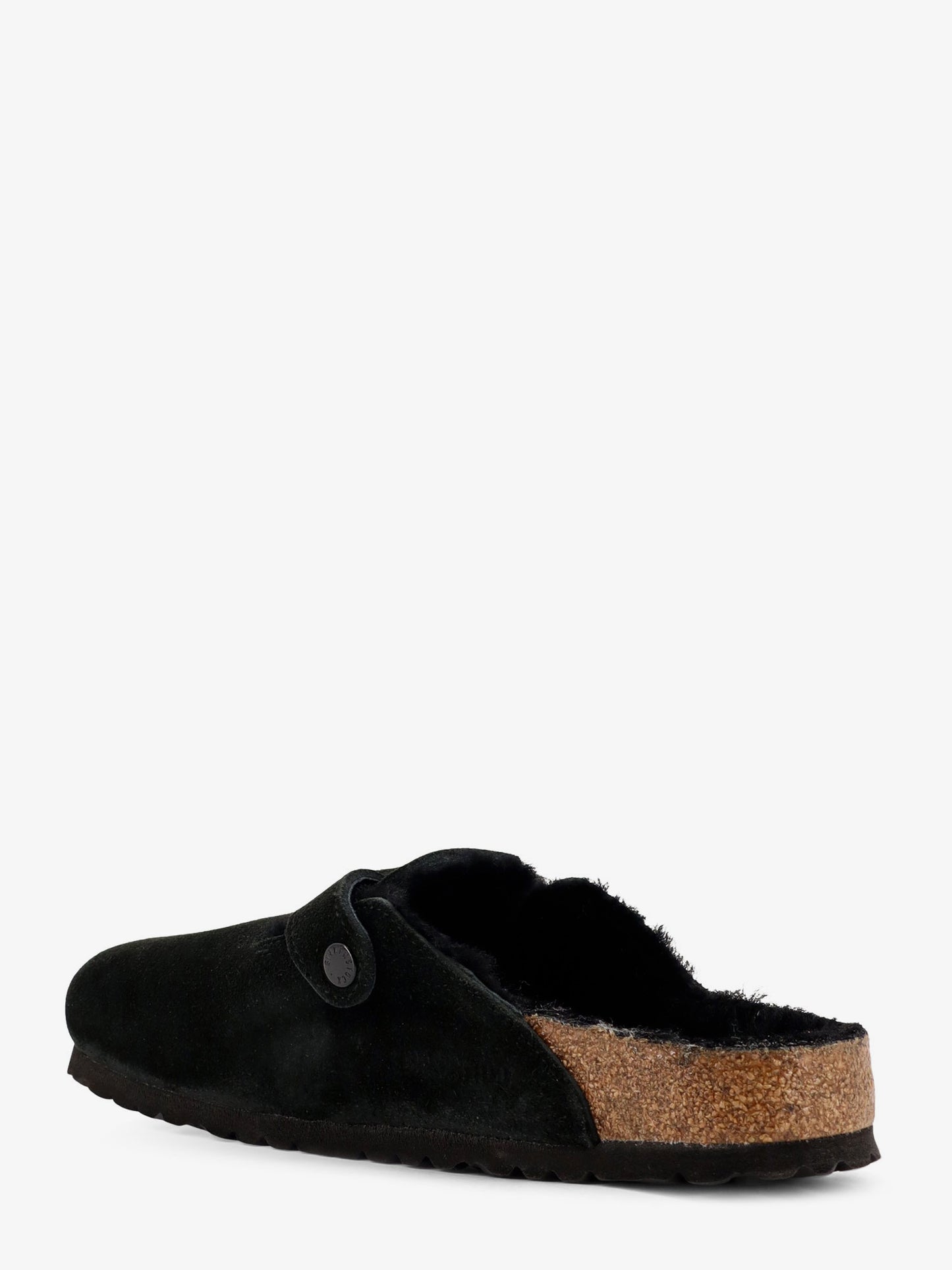 Boston VL/Shearling suede mule