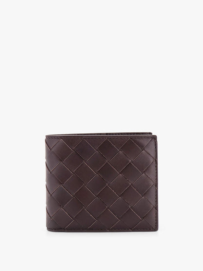 Leather wallet with Intrecciato pattern thumbnail