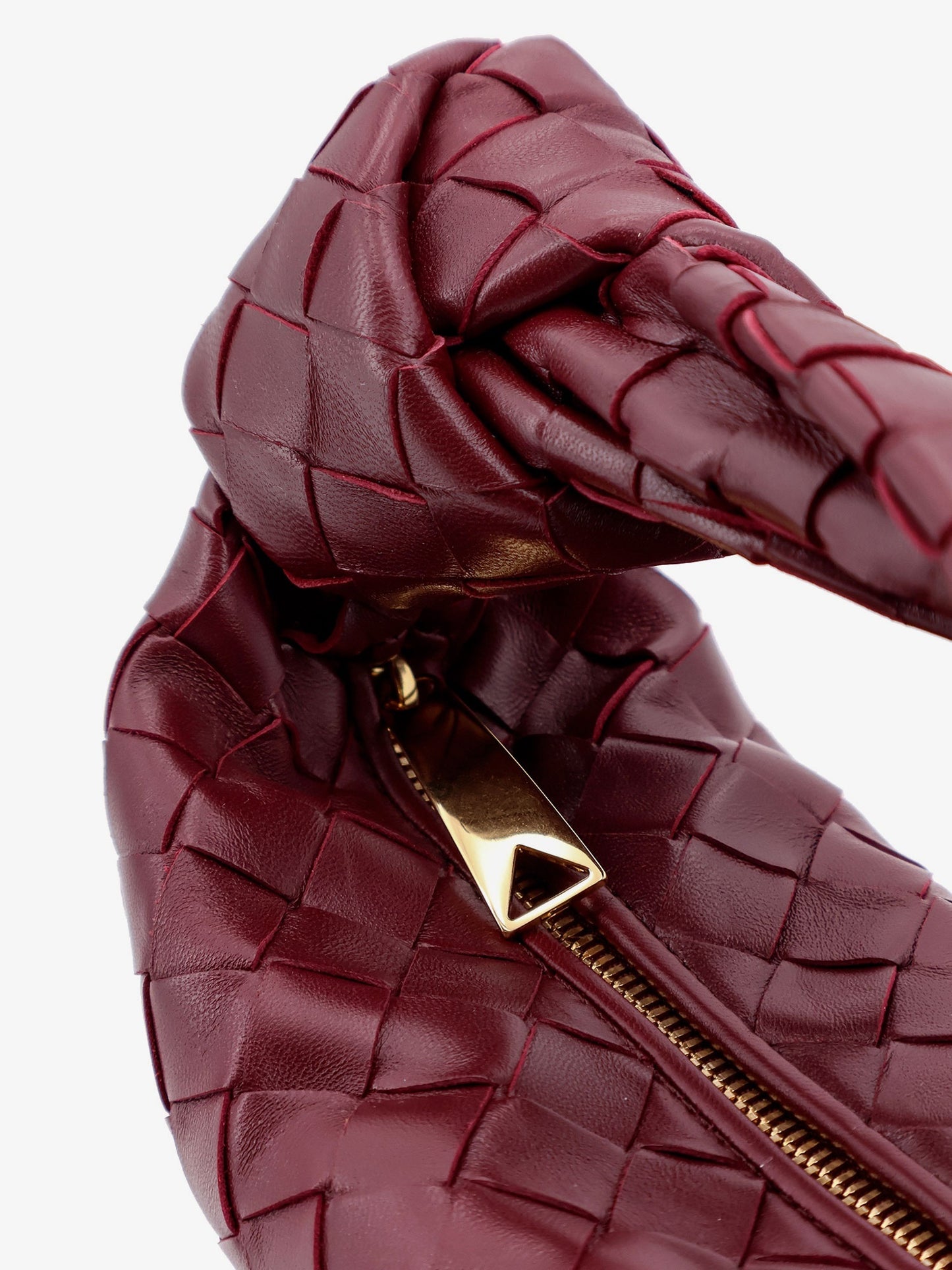 Mini Jodie leather handbag with Intrecciato motif