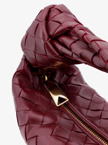 Mini Jodie leather handbag with Intrecciato motif thumbnail