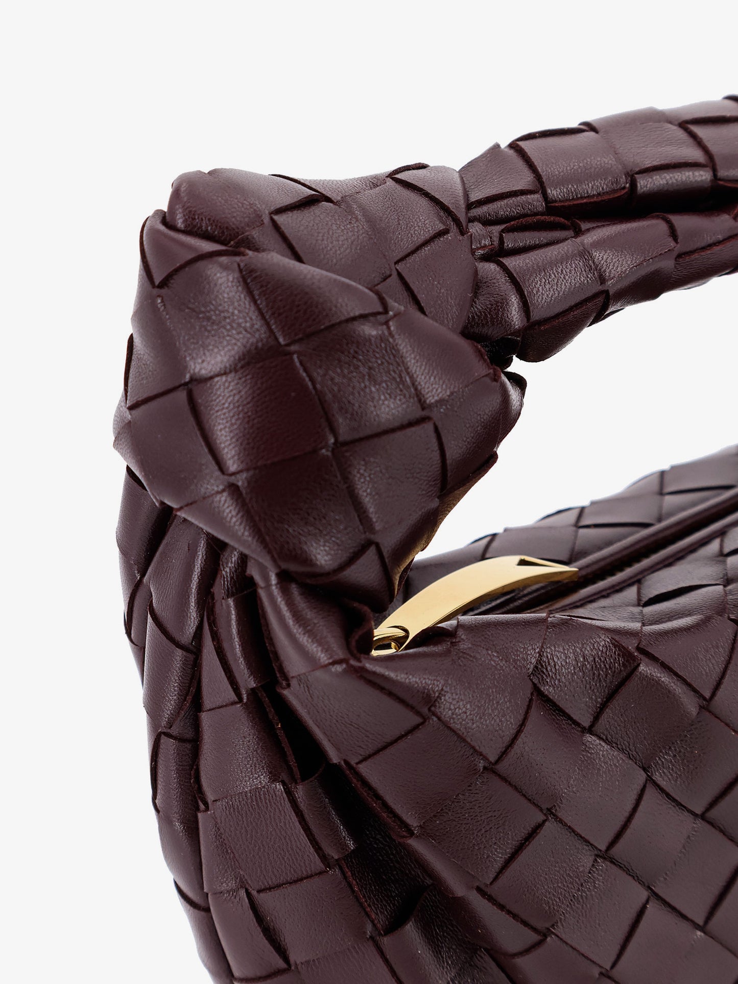 Mini Jodie leather handbag with Intrecciato motif