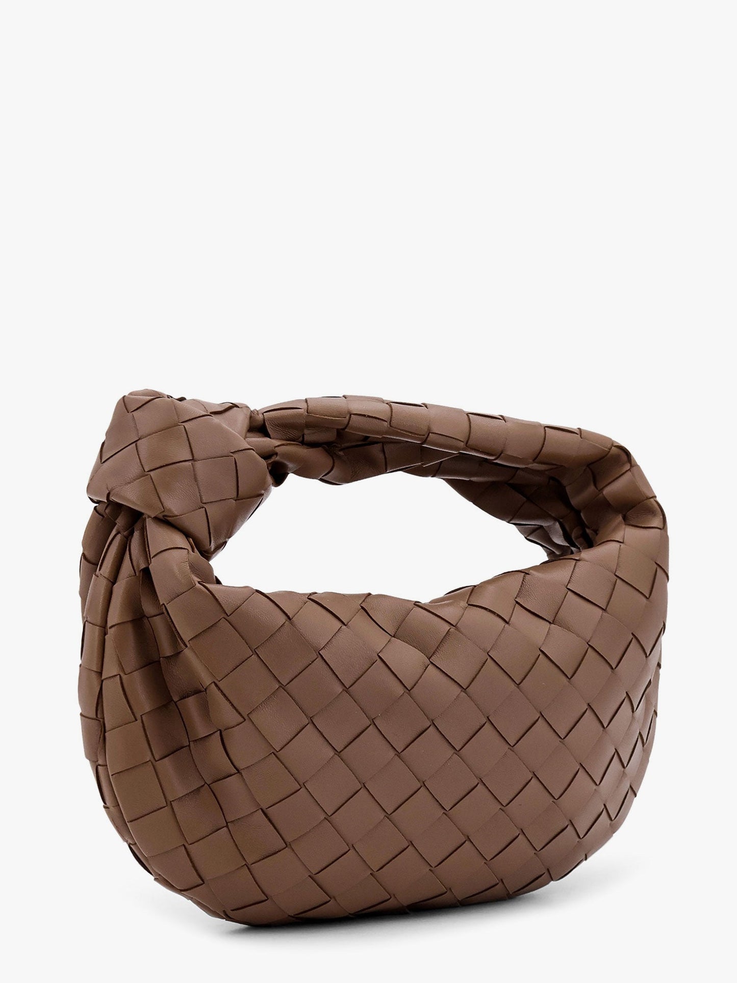 Mini Jodie leather handbag with Intrecciato pattern