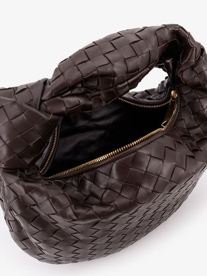 Jodie Small leather handbag with Intrecciato motif thumbnail