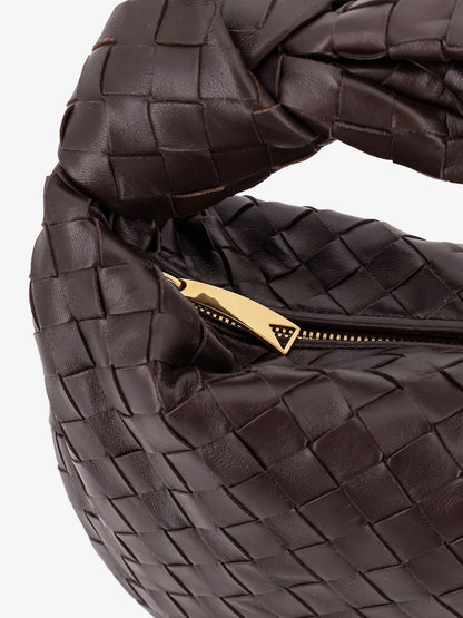 Jodie Small leather handbag with Intrecciato motif thumbnail