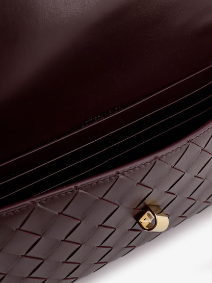 Andiamo Clutch in pelle con motivo intrecciato thumbnail