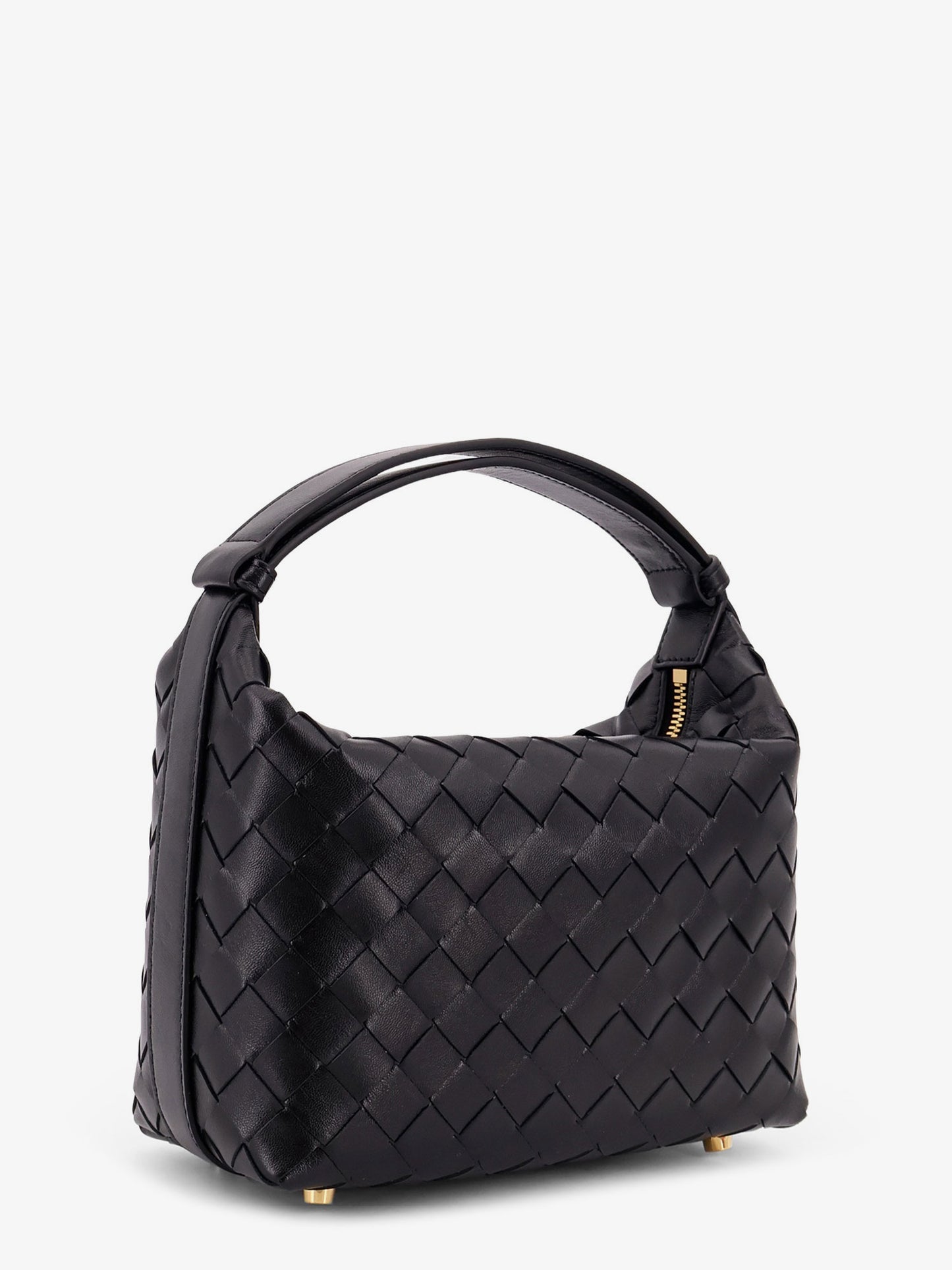 Wallace leather shoulder bag with Intrecciato pattern