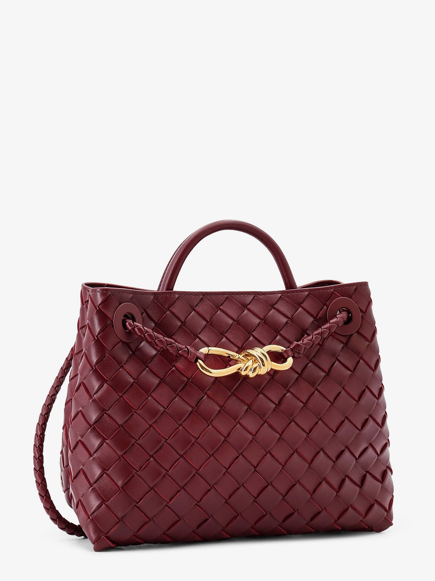 Andiamo Small leather crossbody bag with Intrecciato motif