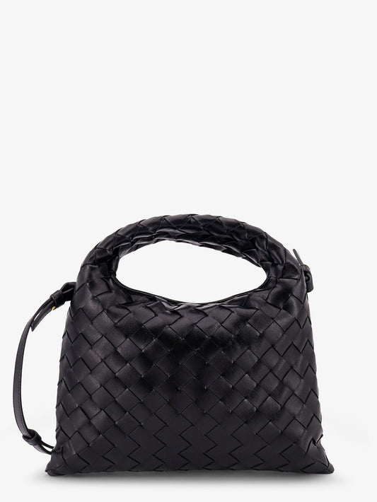 Mini Hop leather crossbody bag with Intrecciato pattern