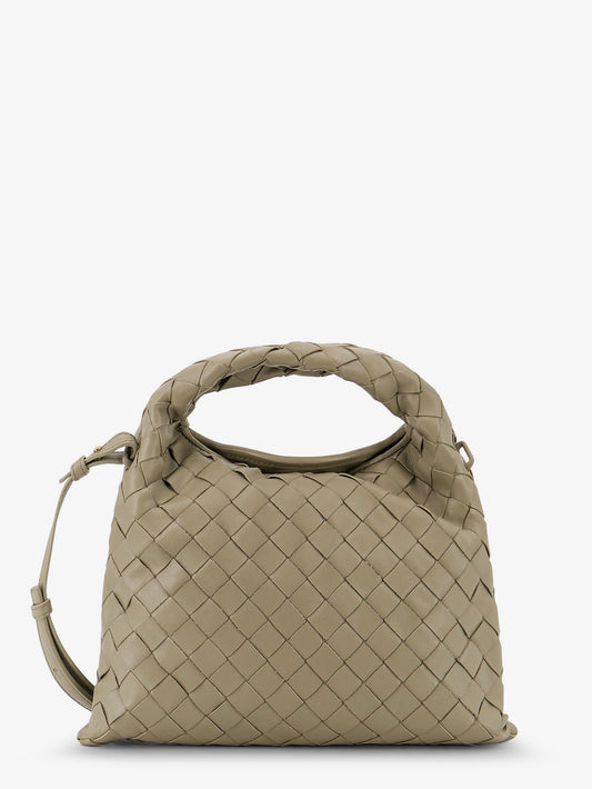 Mini Hop leather crossbody bag with Intrecciato pattern