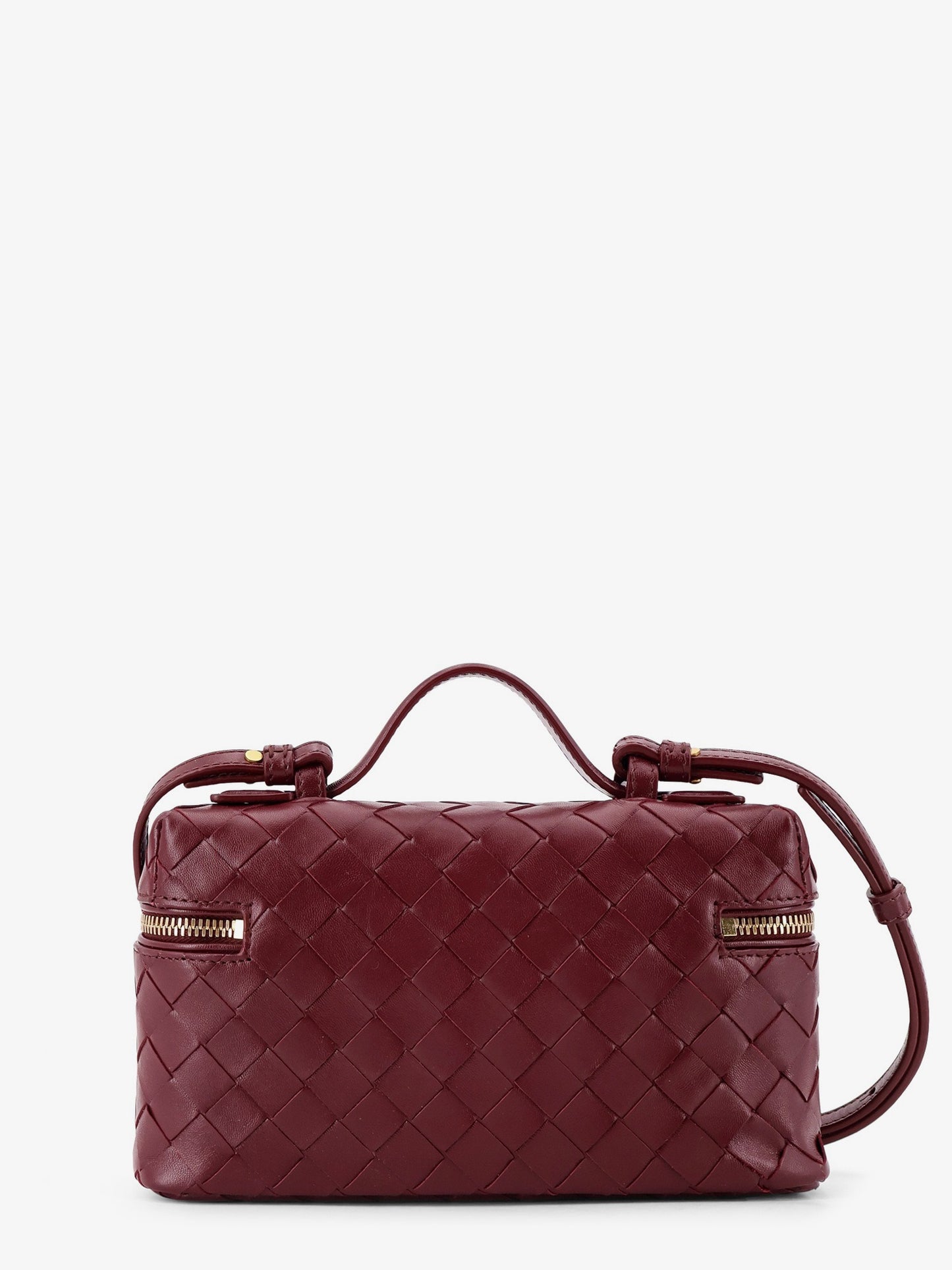 Bang Bang leather vanity case with Intrecciato pattern