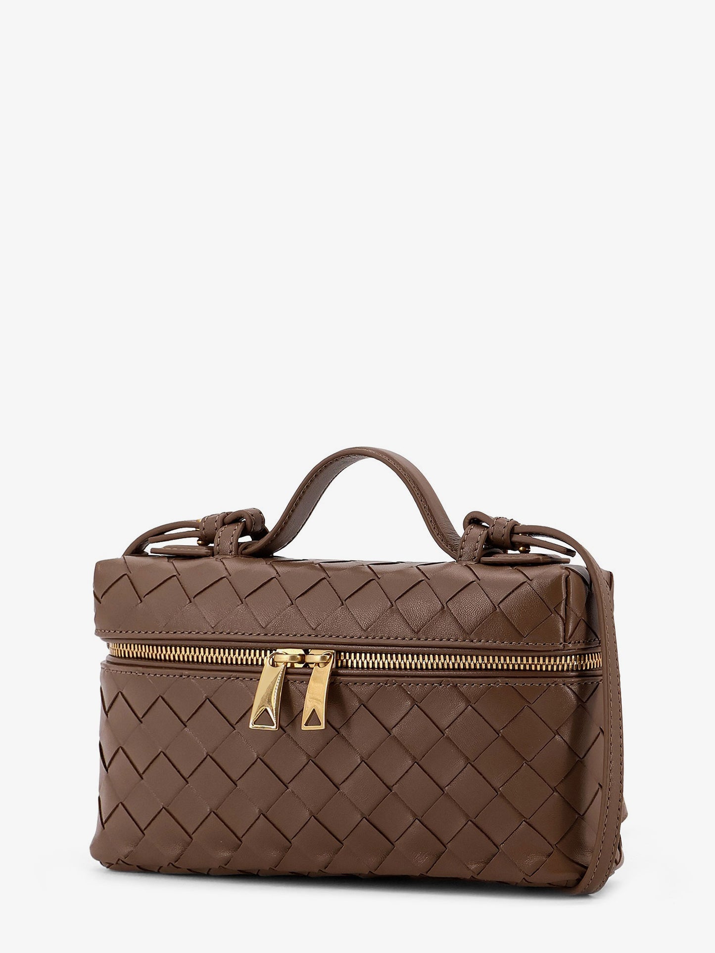 Bang Bang leather Vanity-Case with Intrecciato motif