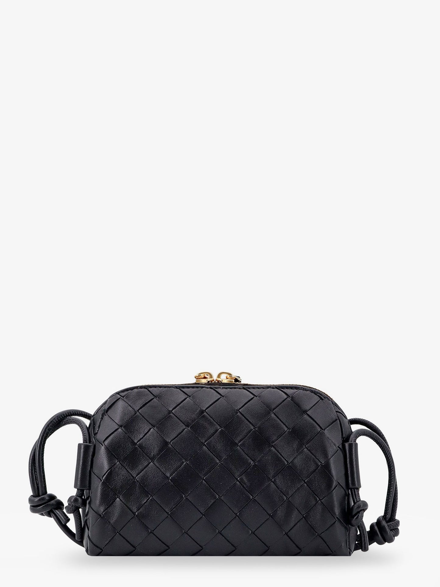 Borsa a tracolla Concert Pouch in pelle con motivo Intrecciato