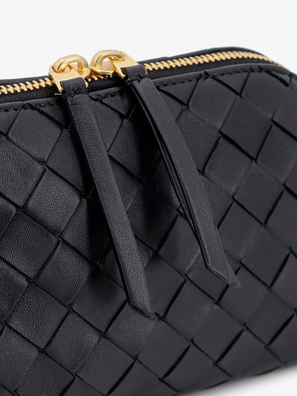 Borsa a tracolla Concert Pouch in pelle con motivo Intrecciato thumbnail