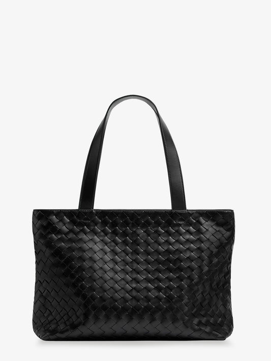 Leather shoulder bag with Intrecciato motif