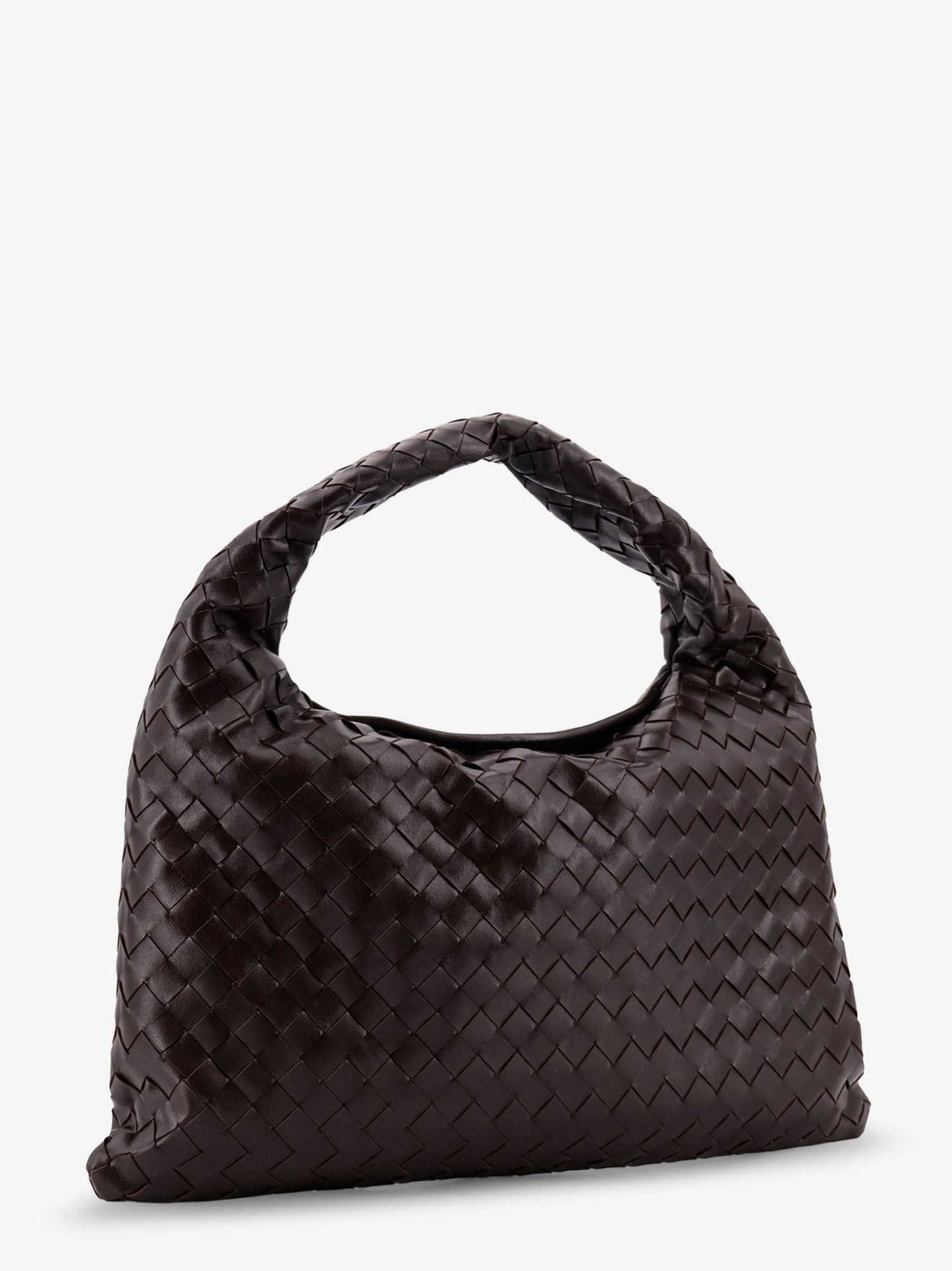 Borsa a spalla Hop in pelle con effetto Intrecciato