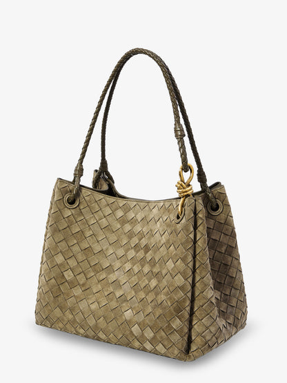 Borsa a spalla Parachute Large in suede thumbnail