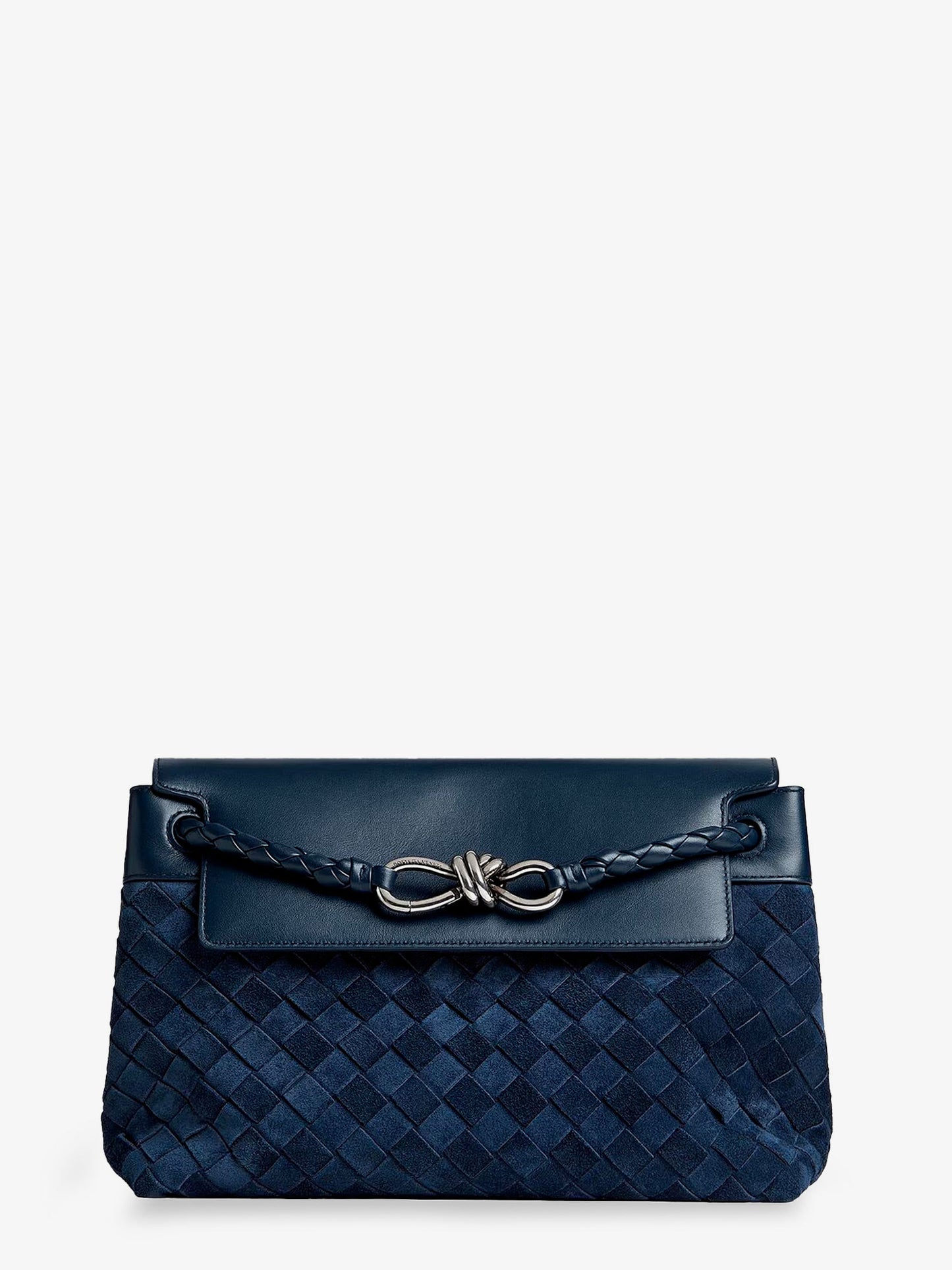 Andiamo Messenger suede crossbody bag with Intrecciato motif