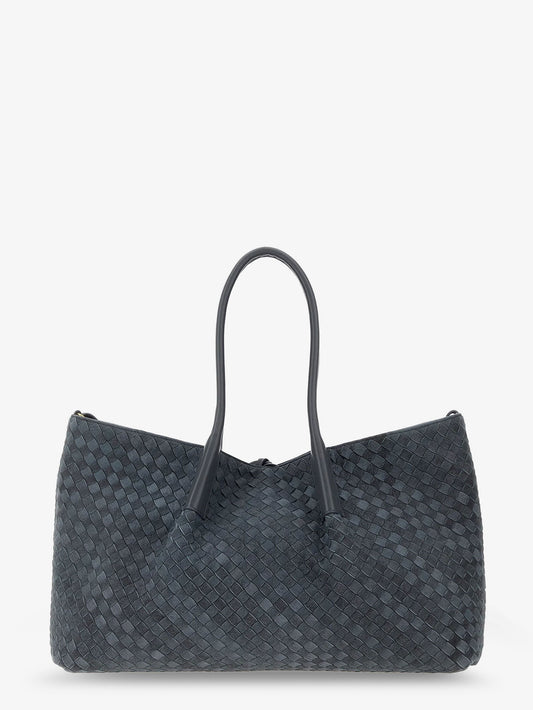 Pinacoteca suede handbag with Intrecciato motif