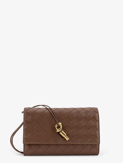 Andiamo leather shoulder bag with Intrecciato motif thumbnail