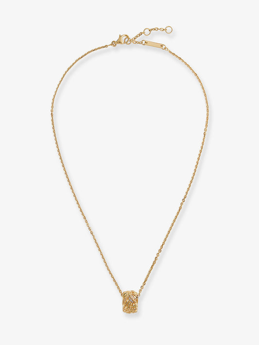 Silver necklace with Intreccio pendant