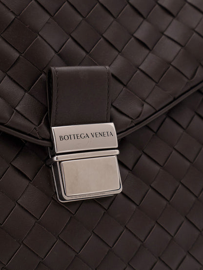 Leather Archivist Business Bag with Intrecciato Pattern thumbnail