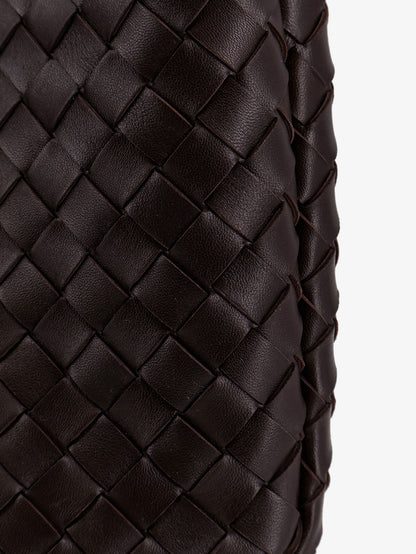 Campana leather shoulder bag with Intrecciato motif thumbnail