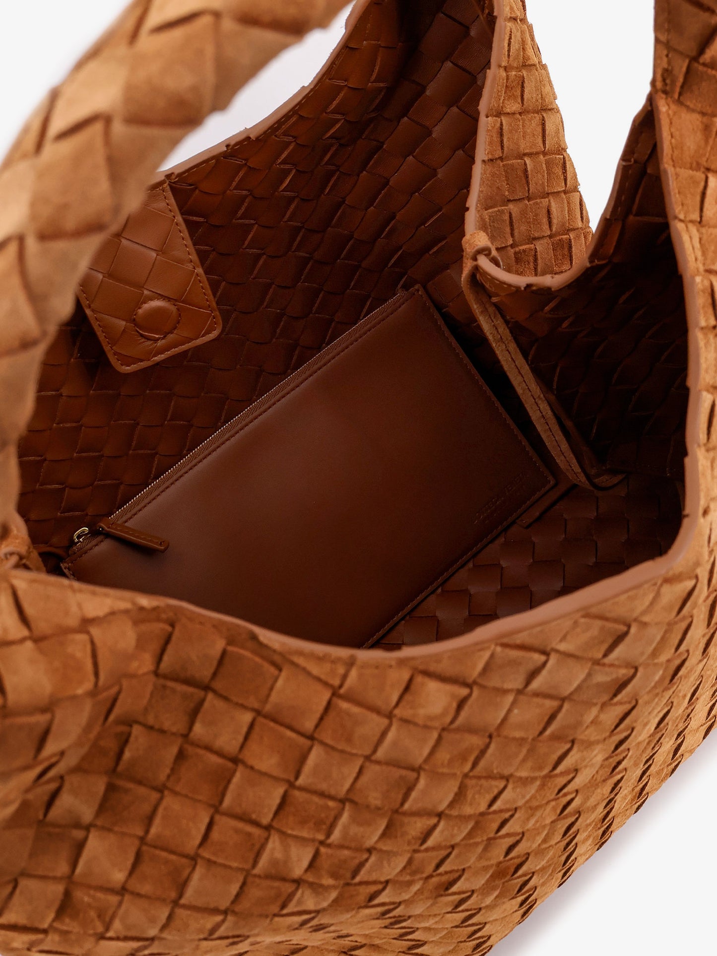 Campana Large suede shoulder bag