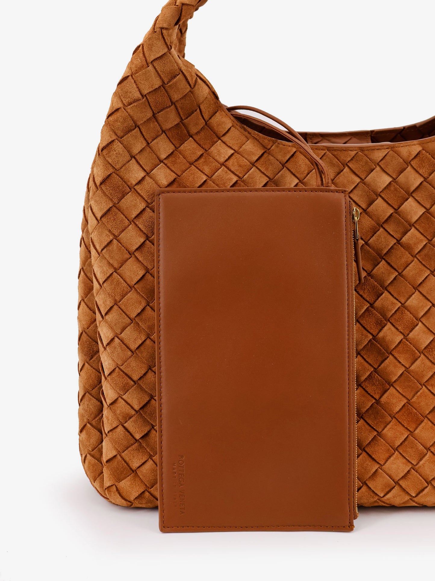 Campana Large suede shoulder bag