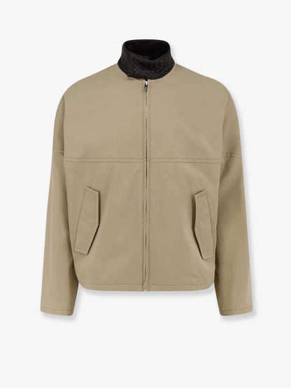 Cotton jacket with Intrecciato detail thumbnail
