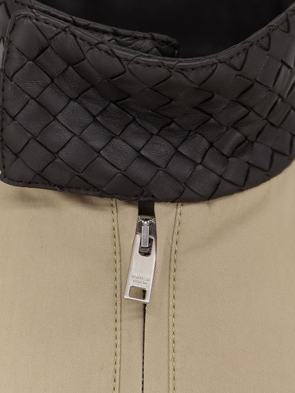 Cotton jacket with Intrecciato detail thumbnail