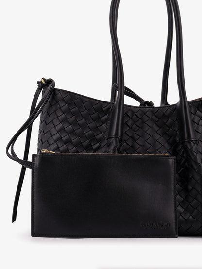 Borsa a mano Pinacoteca in pelle con motivo Intrecciato thumbnail