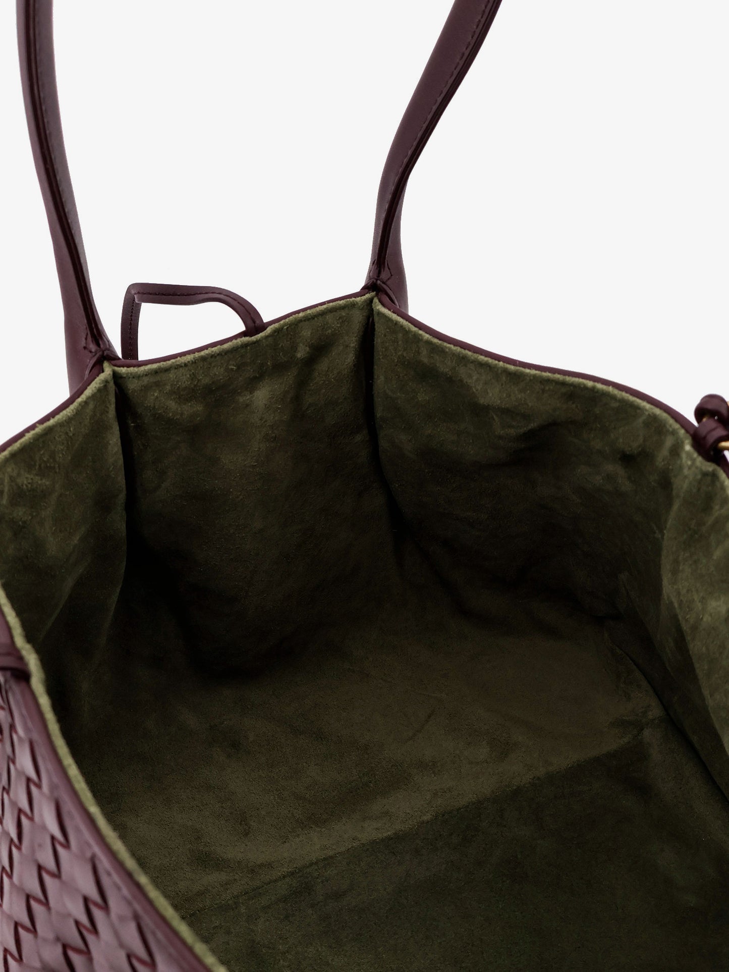 Pinacoteca leather handbag with Intrecciato motif