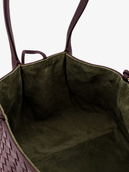 Pinacoteca leather handbag with Intrecciato motif thumbnail