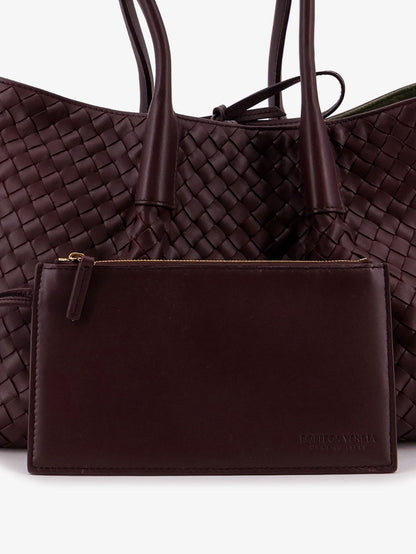 Pinacoteca leather handbag with Intrecciato motif thumbnail