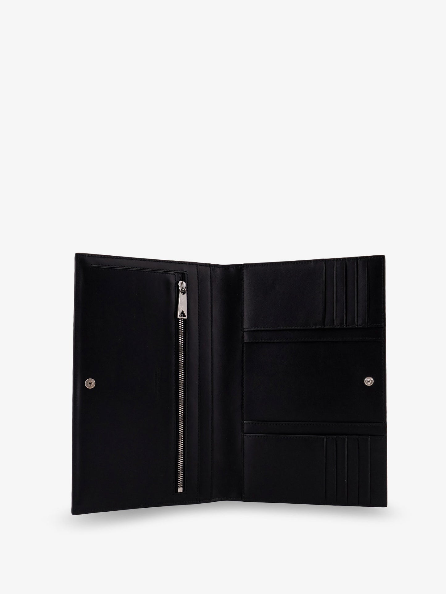 Leather clutch bag with Intrecciato motif