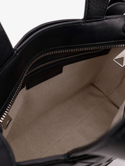 Leather crossbody bag with Intrecciato pattern thumbnail