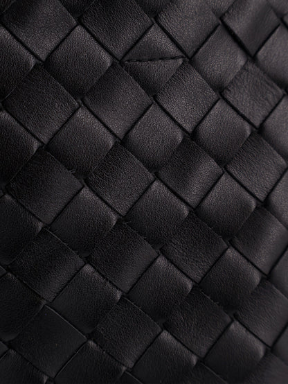 Leather crossbody bag with Intrecciato pattern thumbnail