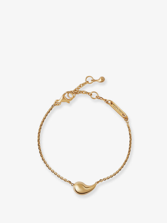 Drop sterling silver with 18k gold finish bracelet