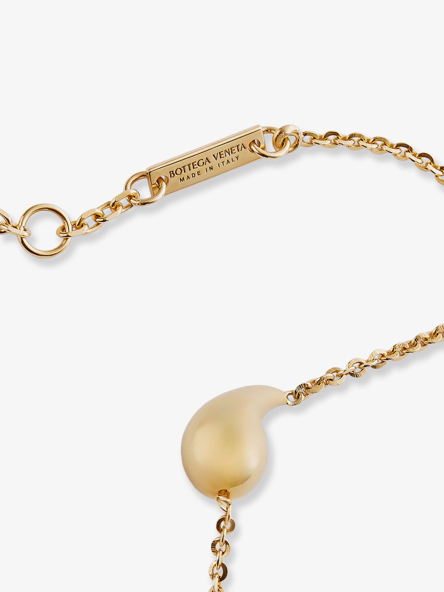 Drop sterling silver with 18k gold finish bracelet