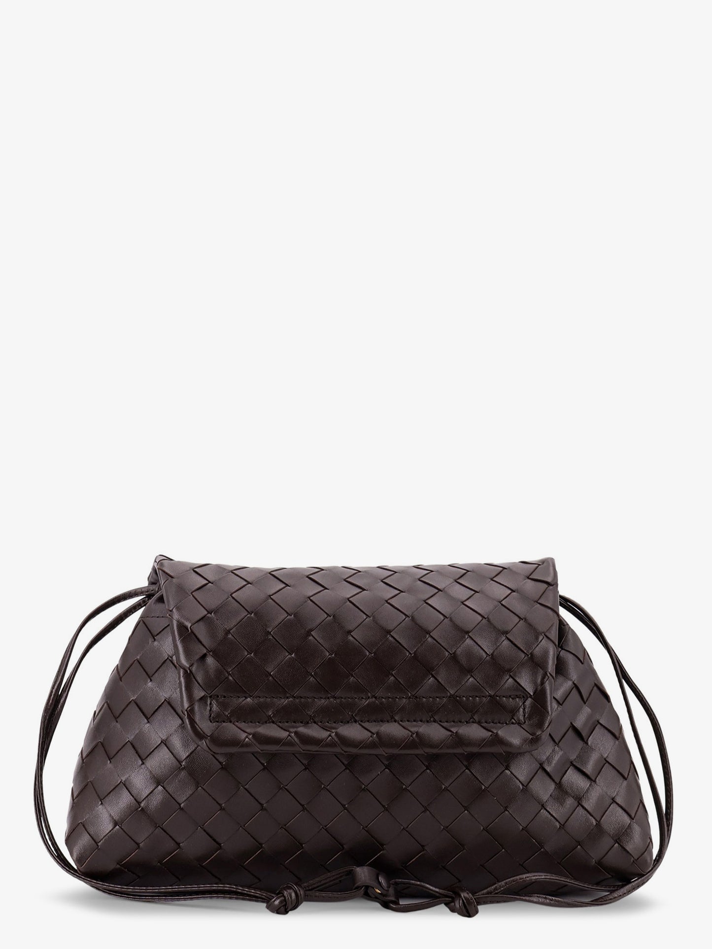 Leather shoulder bag with Intrecciato pattern