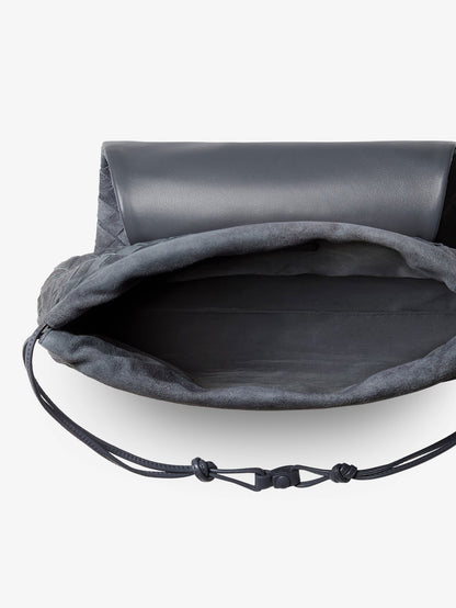 Giorno suede shoulder bag with Intrecciato motif thumbnail