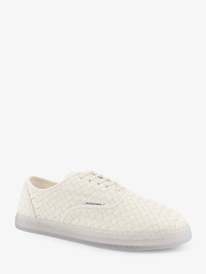 Serena leather sneakers with woven effect thumbnail