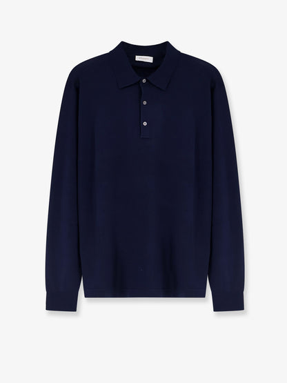 Cotton and silk blend polo shirt thumbnail