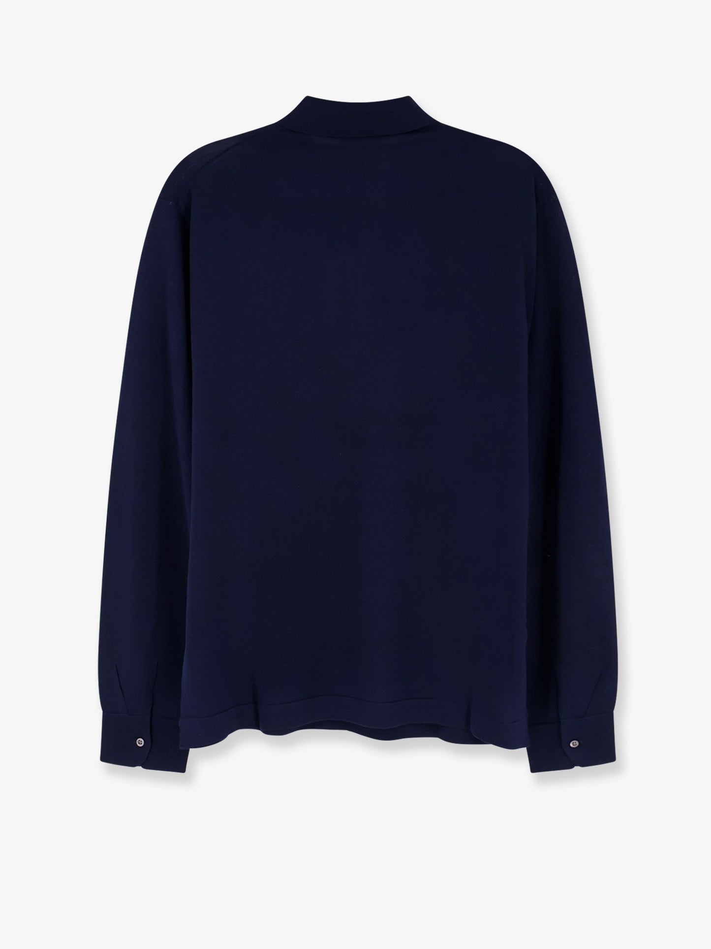 Cotton and silk blend polo shirt