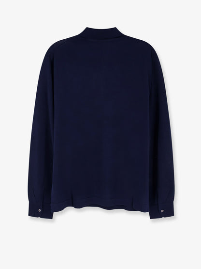 Cotton and silk blend polo shirt thumbnail