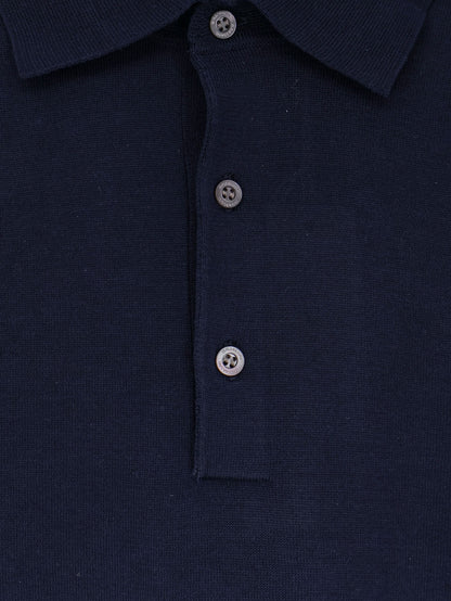 Cotton and silk blend polo shirt thumbnail